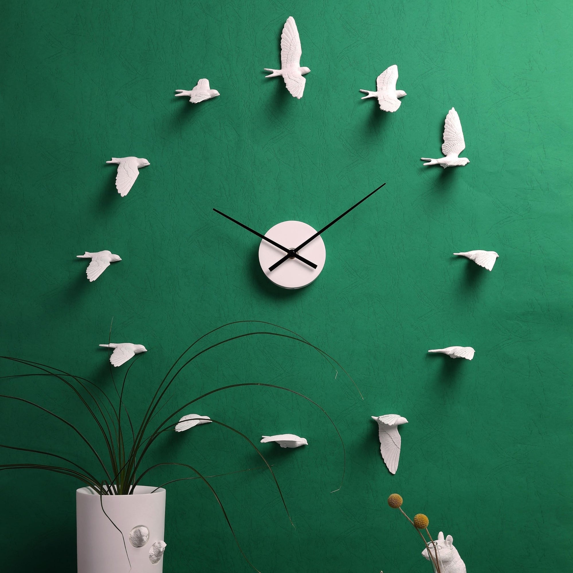 Modern wall clock is the unique gift for nature lovers & bird watching