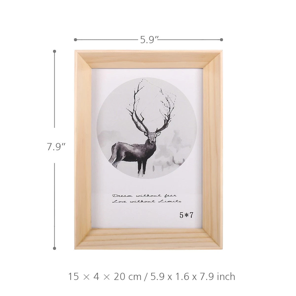 Solid Wooden Natural Photo Frame For Both Tabletop and Wall Decor – The ...