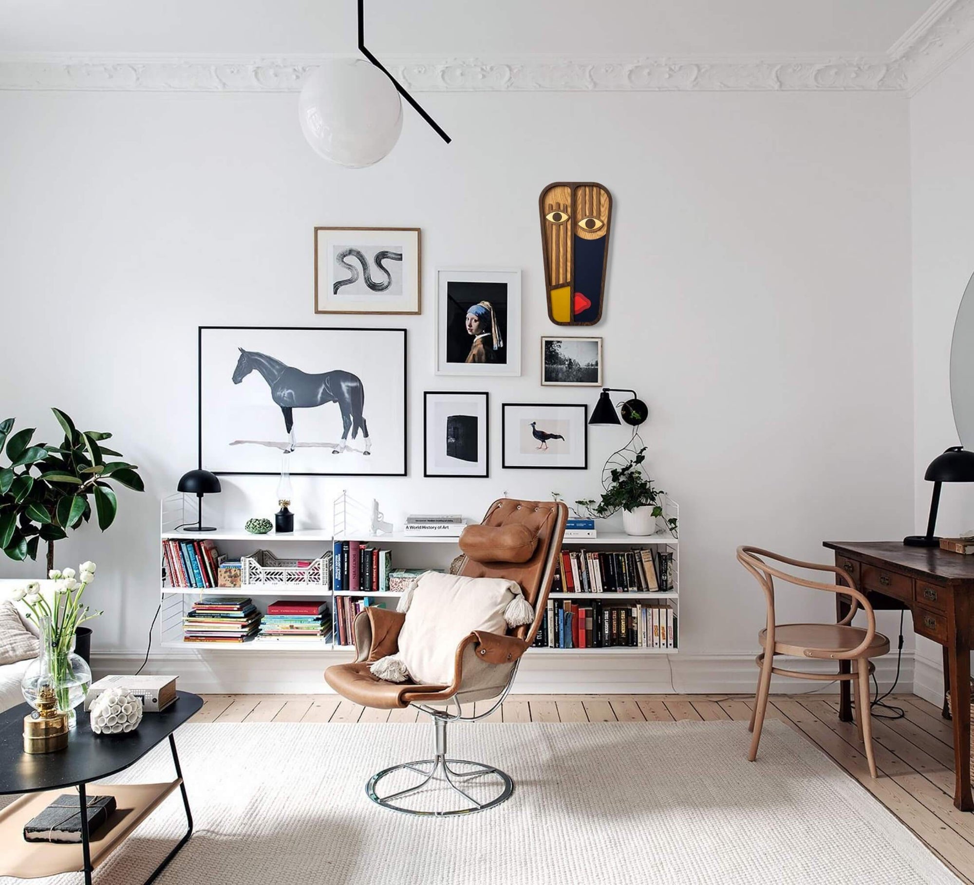 Is your wall looking a little drab? Liven it up with colorful faces!