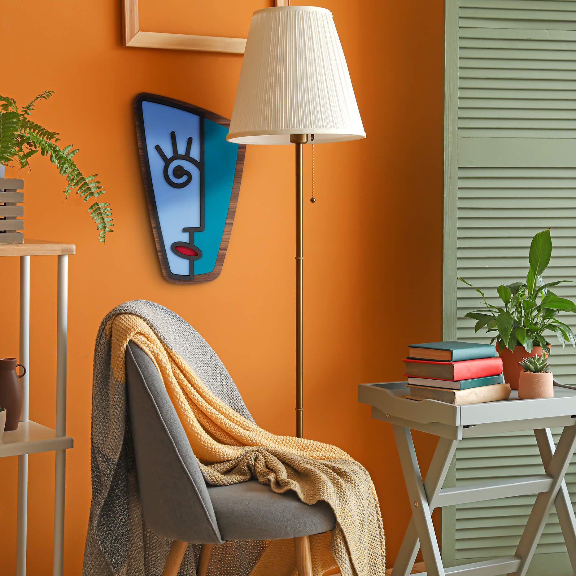 Picasso Line Drawings product, you can add personality and color to your wall with an abstract face