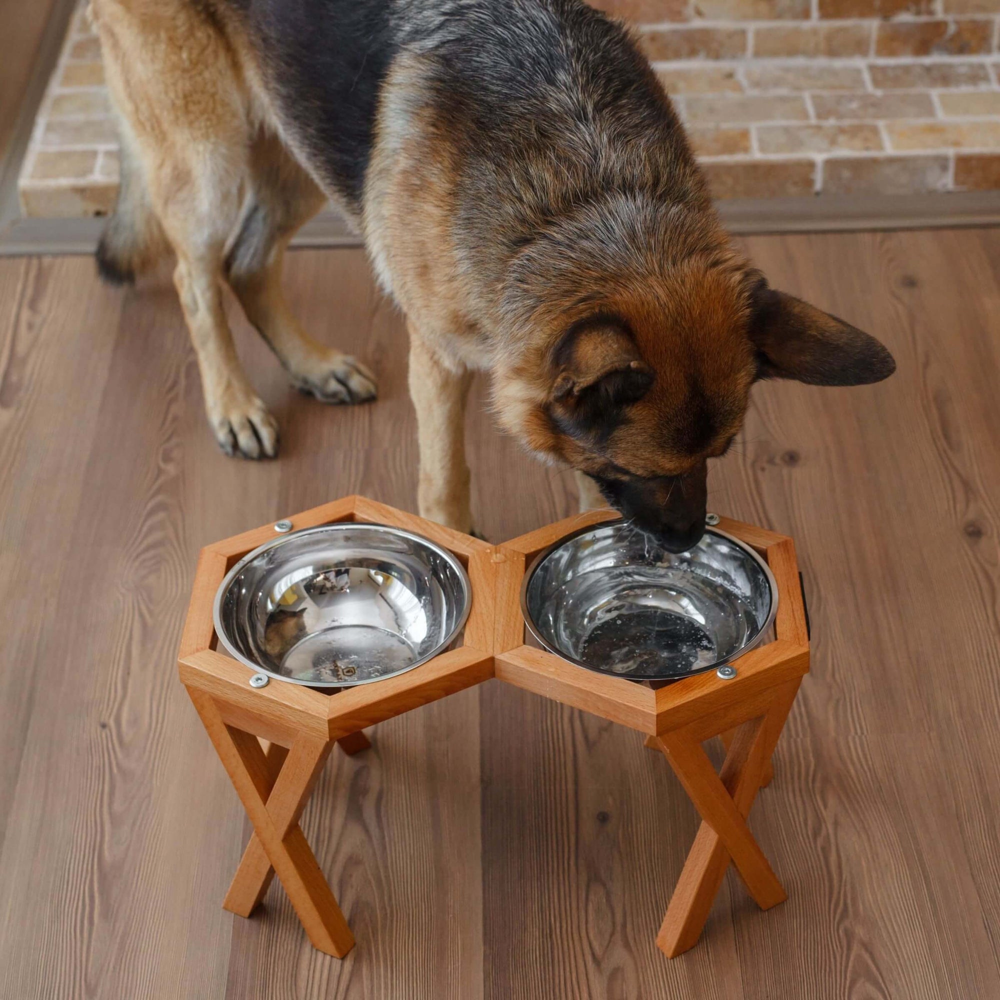 Raise your dog's experience with new wooden elevated dog bowls