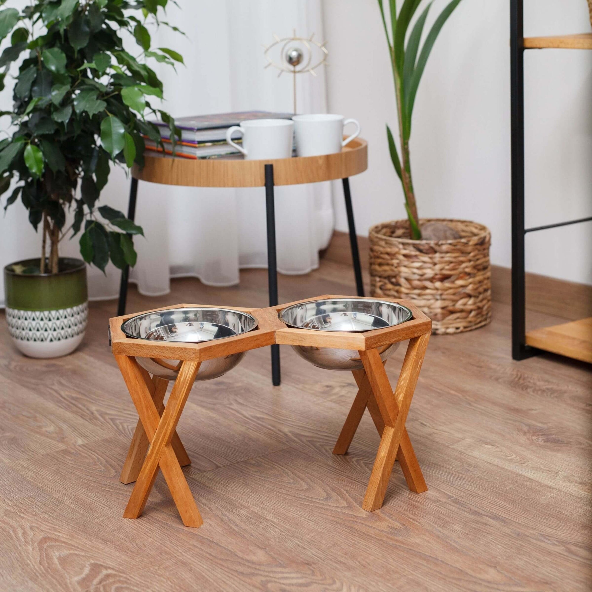 Raise your dog's experience with new wooden elevated dog bowls