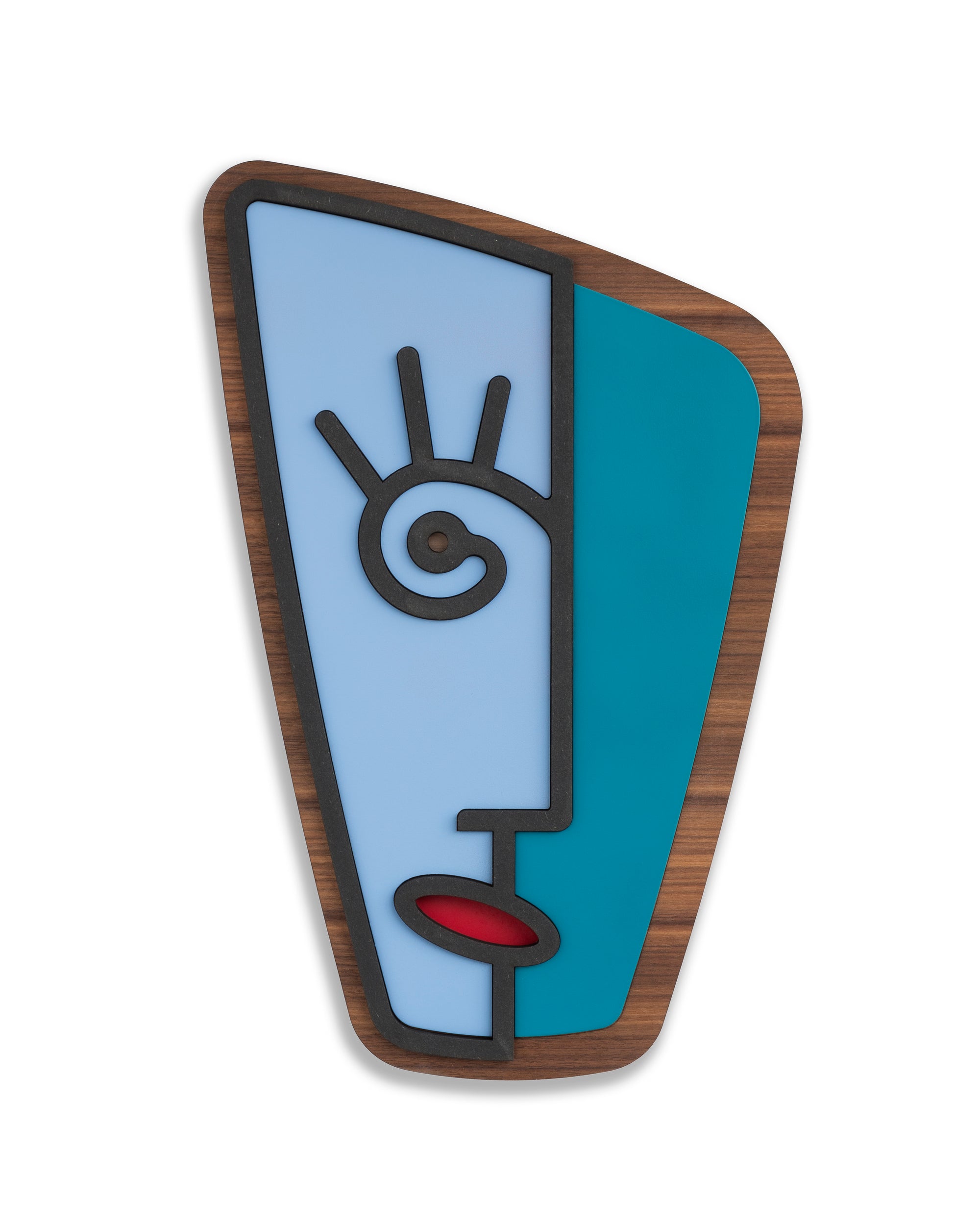 Reflect your face & personality with Picasso line drawings in wall decor - Blue Colors