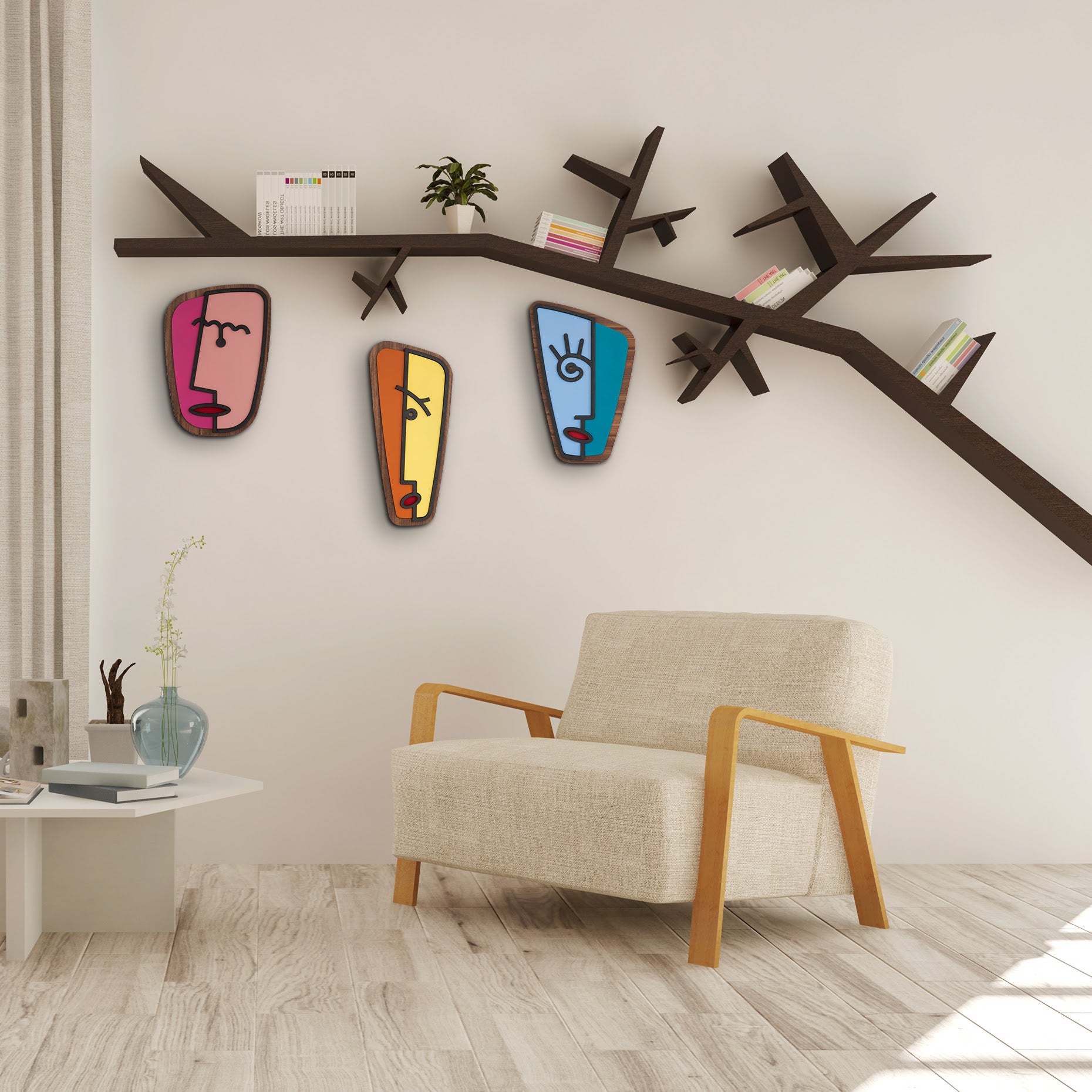 Reflect your face & personality with Picasso line drawings in wall decor