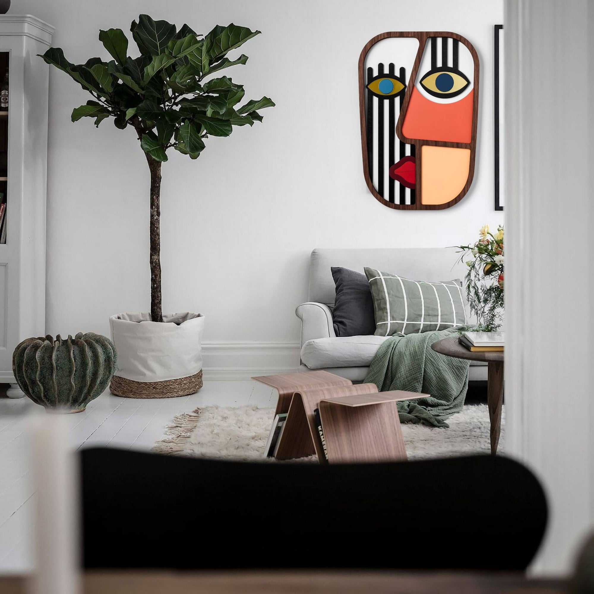Mettez la main sur la vraie chose-colorée, moderne et amusante
