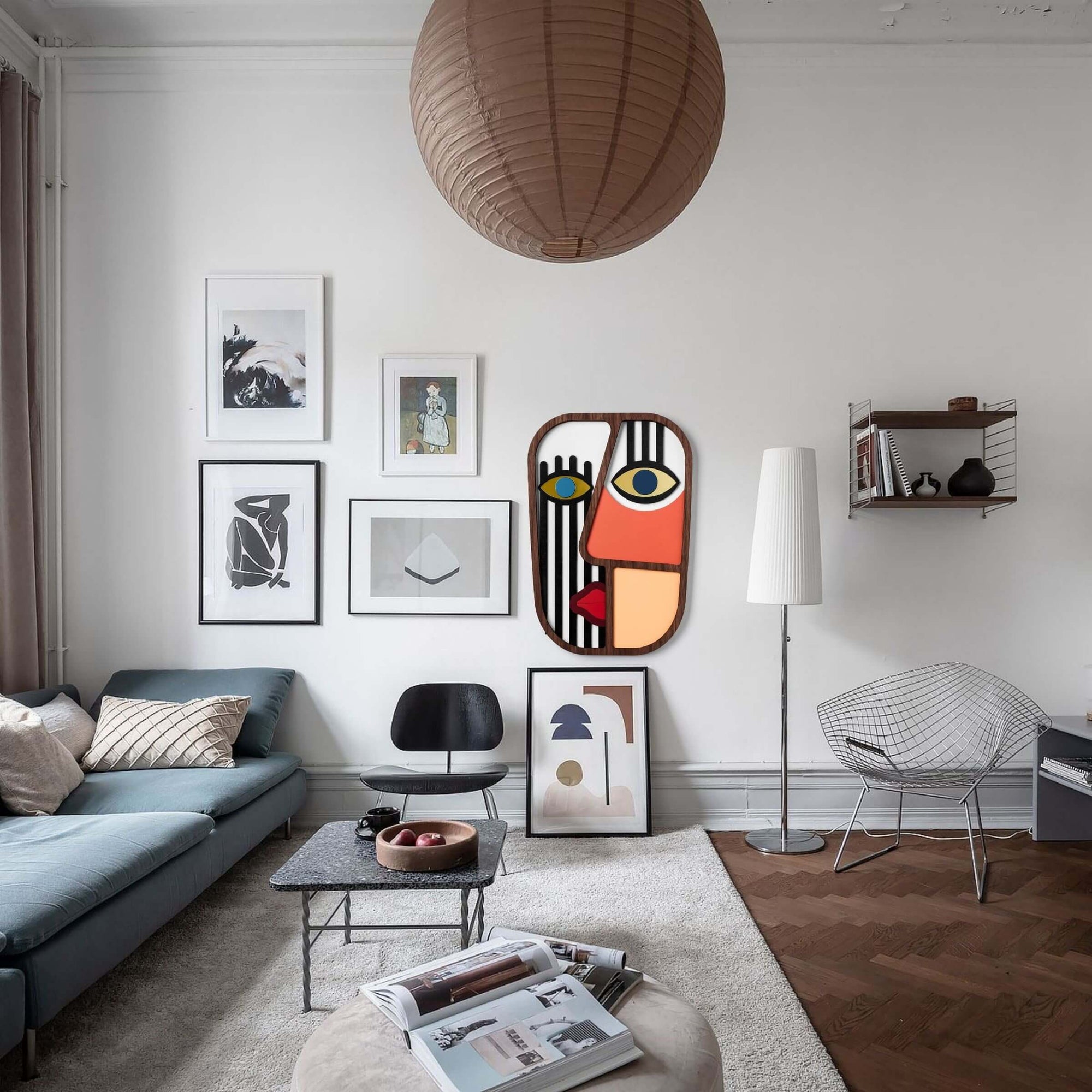 Mettez la main sur la vraie chose-colorée, moderne et amusante