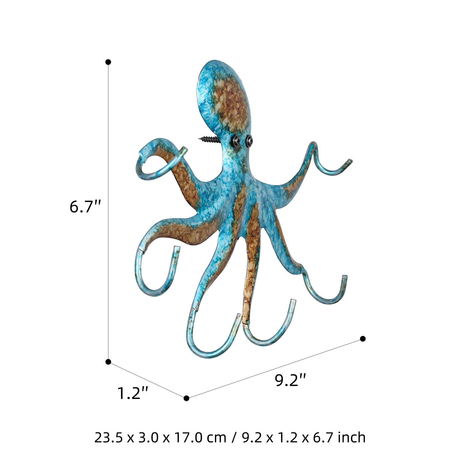This octopus wall hook can be used for hanging clothes, bags, towels, and other items. The funny shape will easily catch people's attention