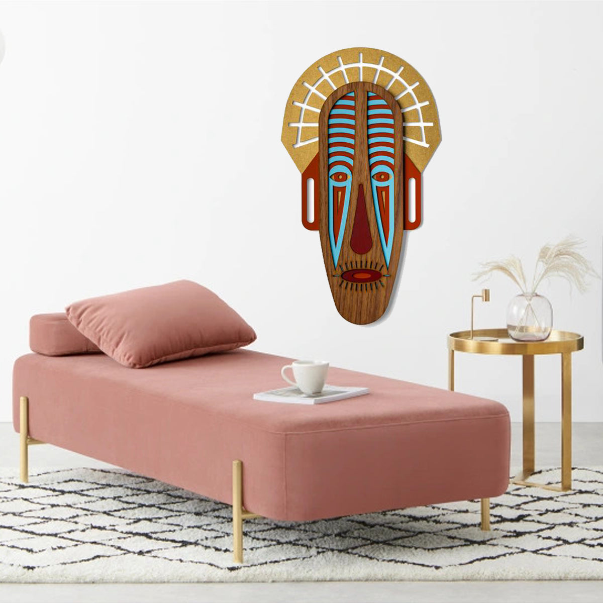Tribal African Masks by Wooden Wall Art