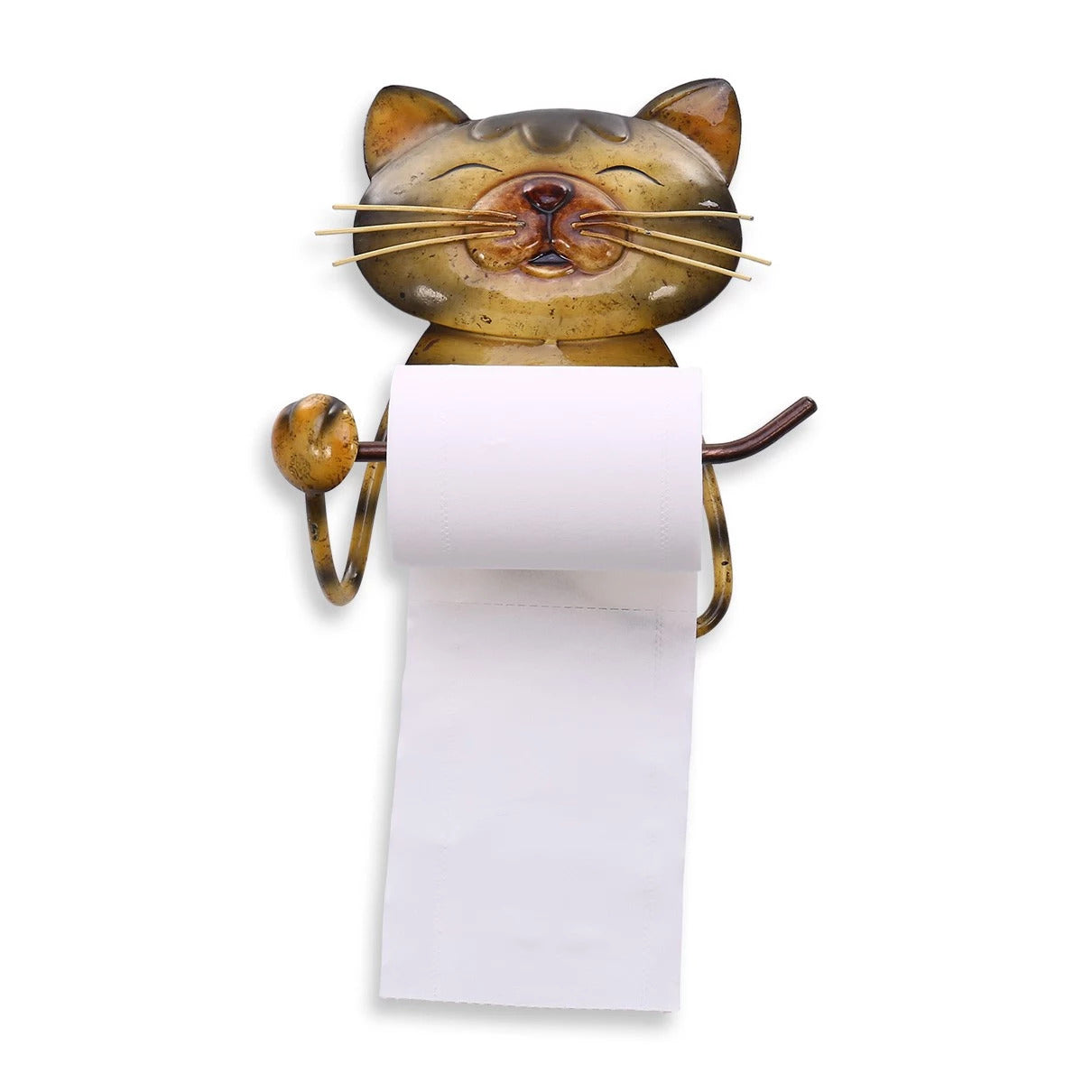 Wall Mount Paper Towel Holder by Cat Ornaments Decor Metal Wall Art