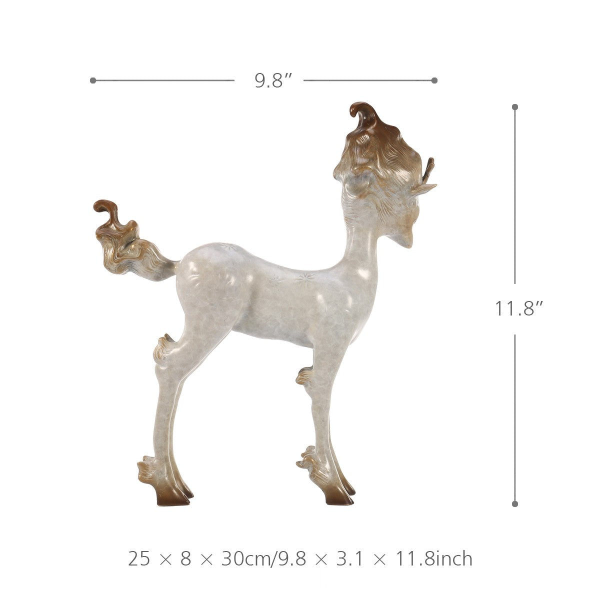 White Deer Decor and Christmas Deer Statues for Christmas Decorations