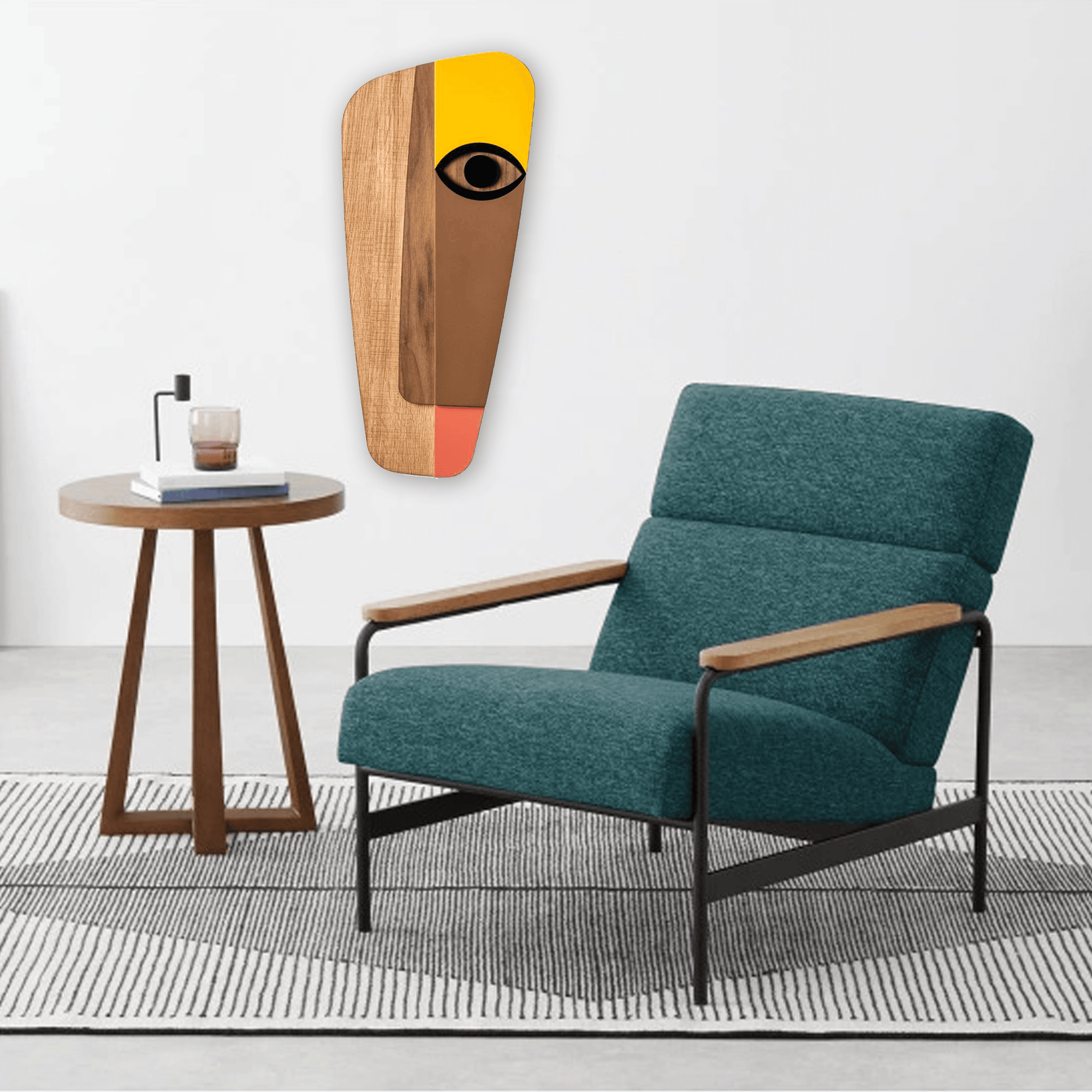 Wood Wall Art with Picasso Face Paintings