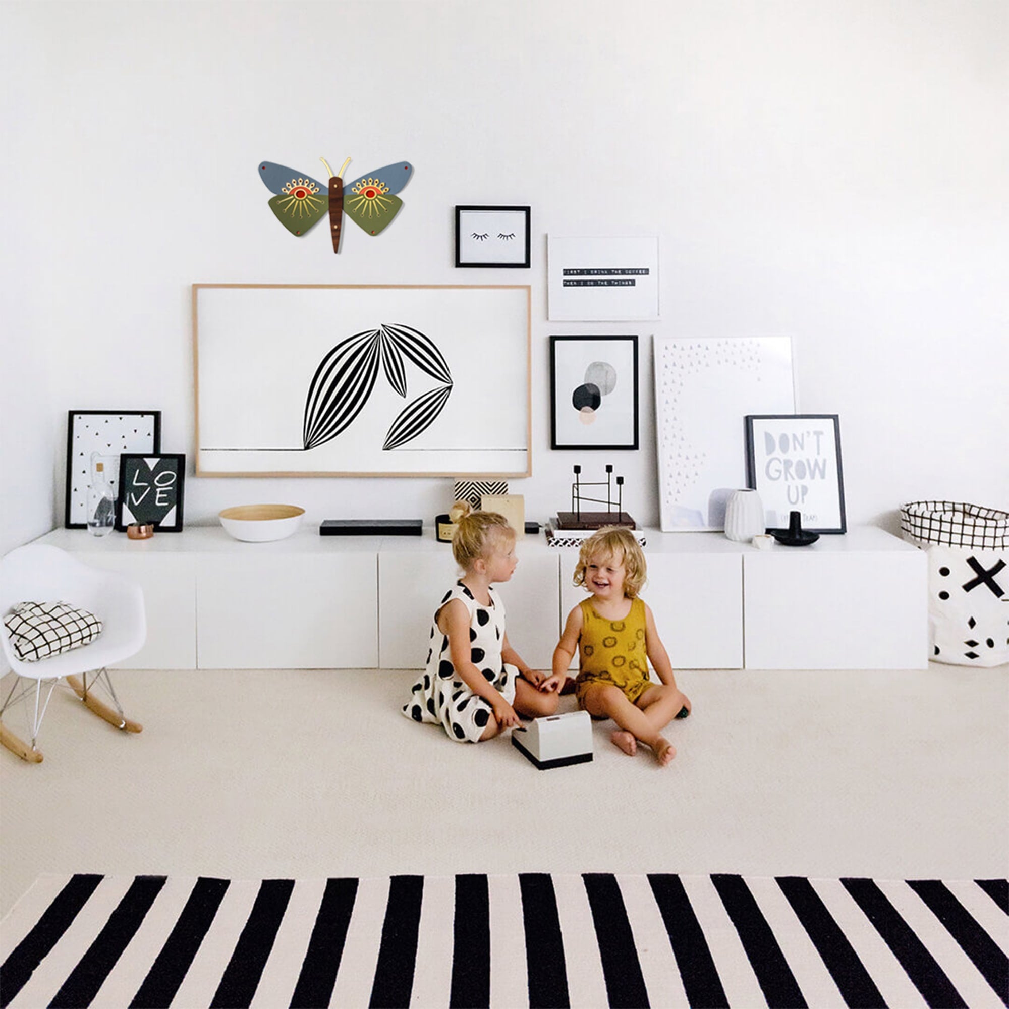 Wooden Butterflies to Hang on Wall as Poster or Decals
