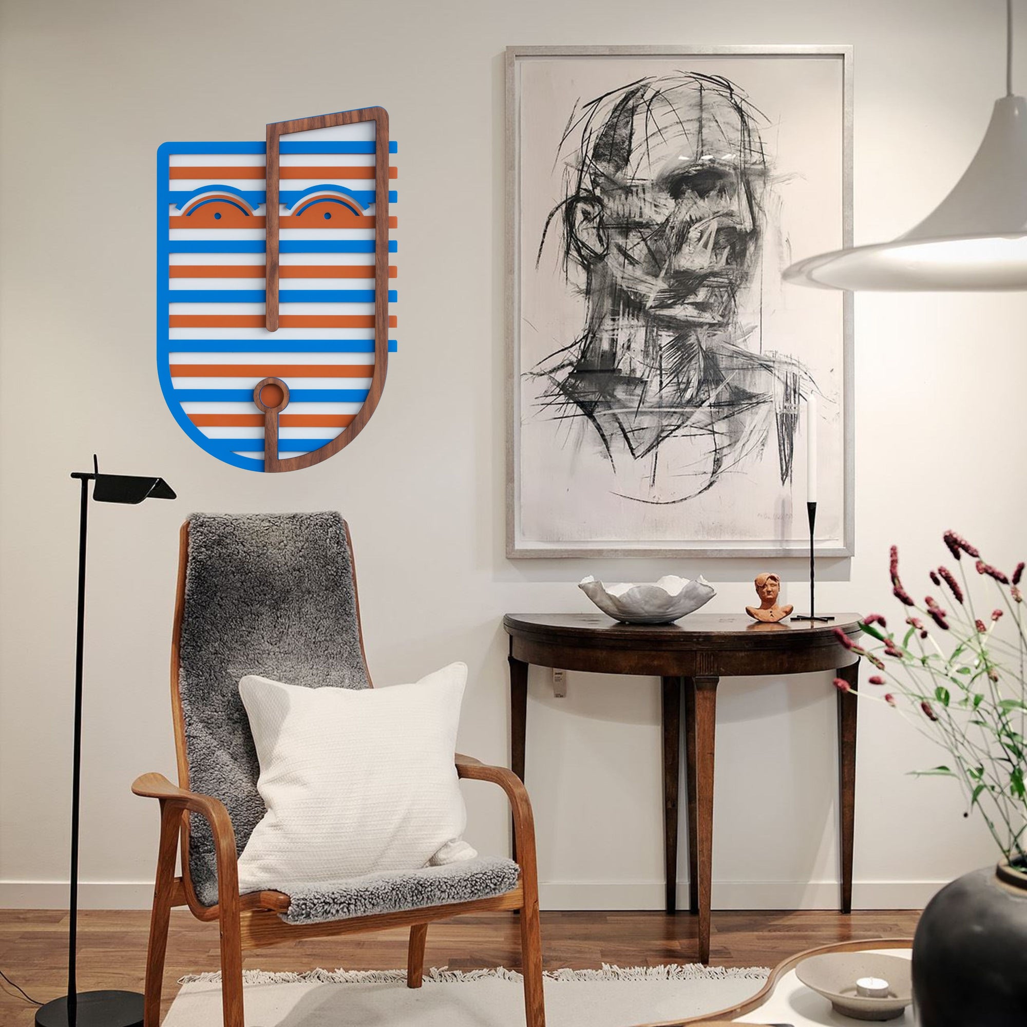 Your walls can now move with our colorful Picasso faces - Wall Hanging