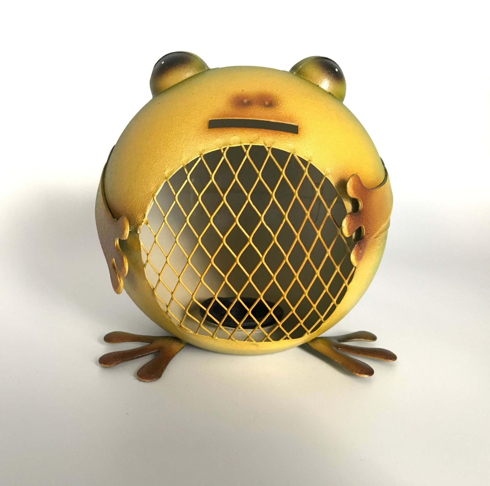 Our delightful little frog piggy bank is just too cute to pass up!