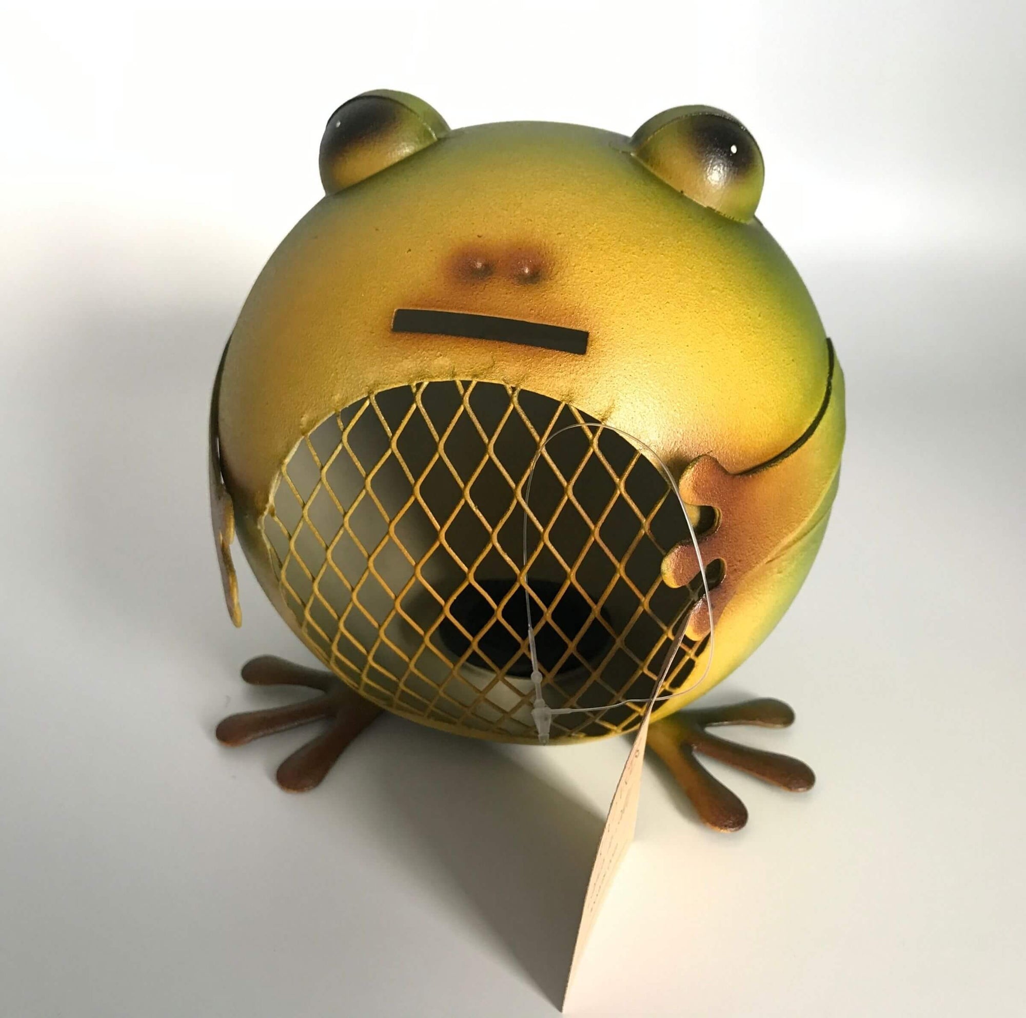 Our delightful little frog piggy bank is just too cute to pass up!